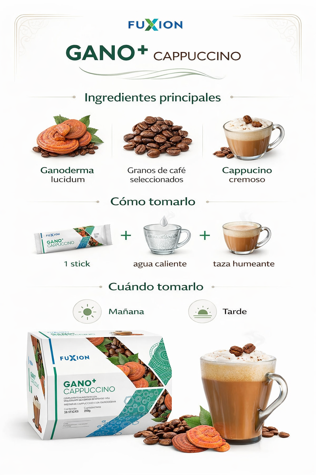 ☕🍄 GANO+ Cappuccino FUXION